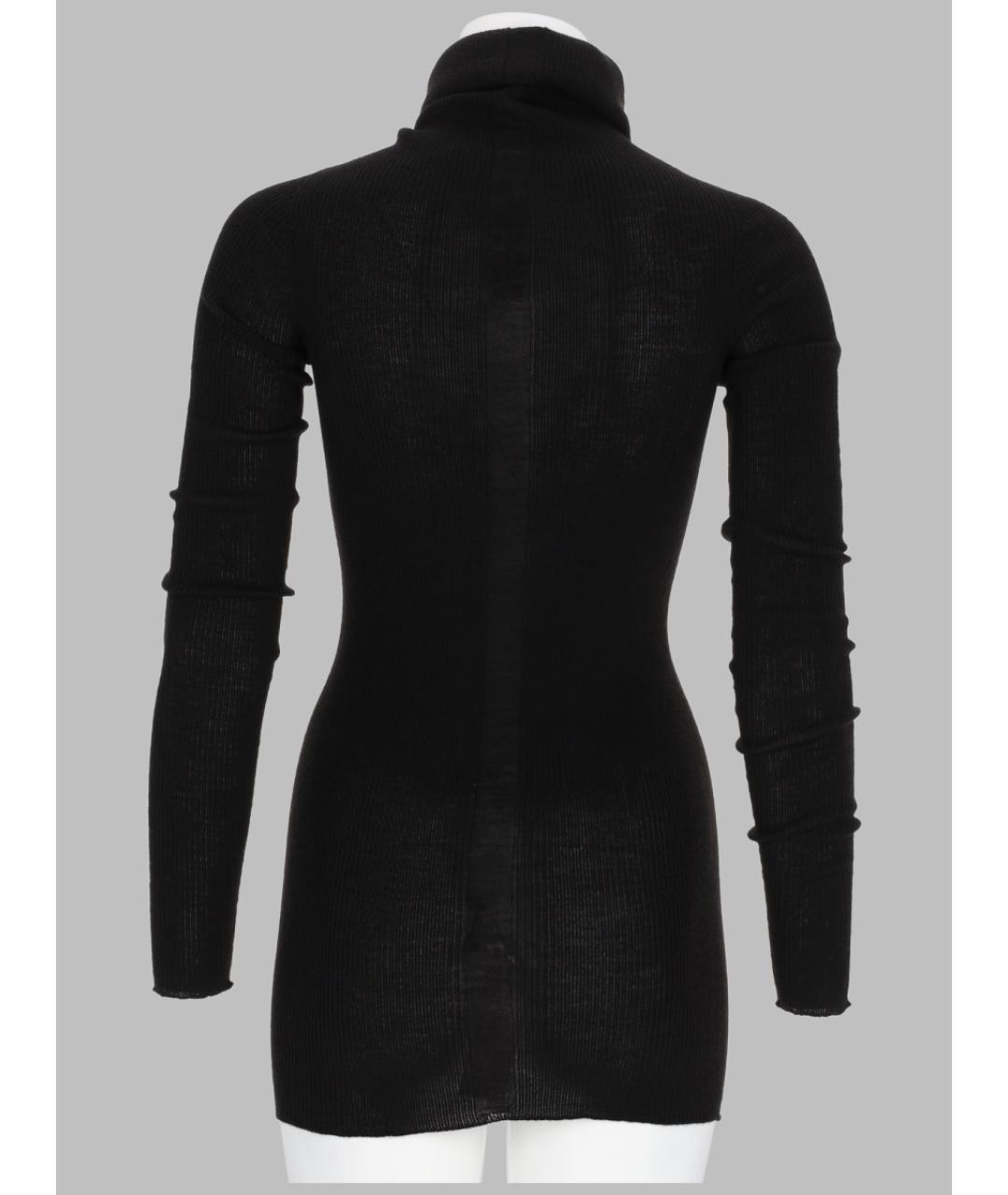 RICK OWENS Черная шерстяная водолазка, фото 2