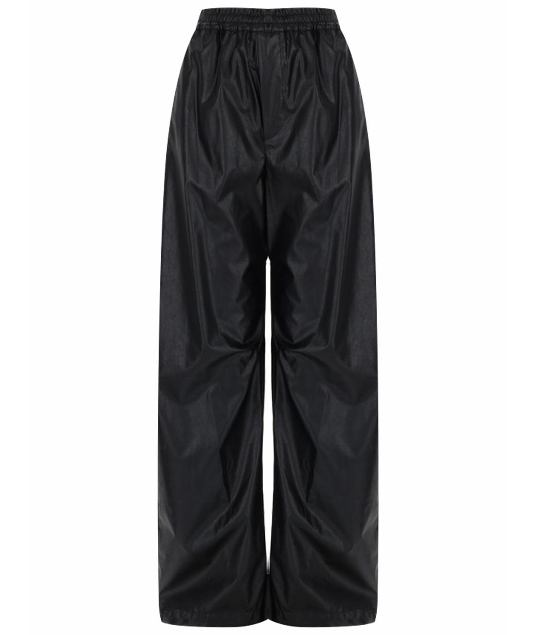 MM6 MAISON MARGIELA Черные вискозные брюки широкие, фото 1