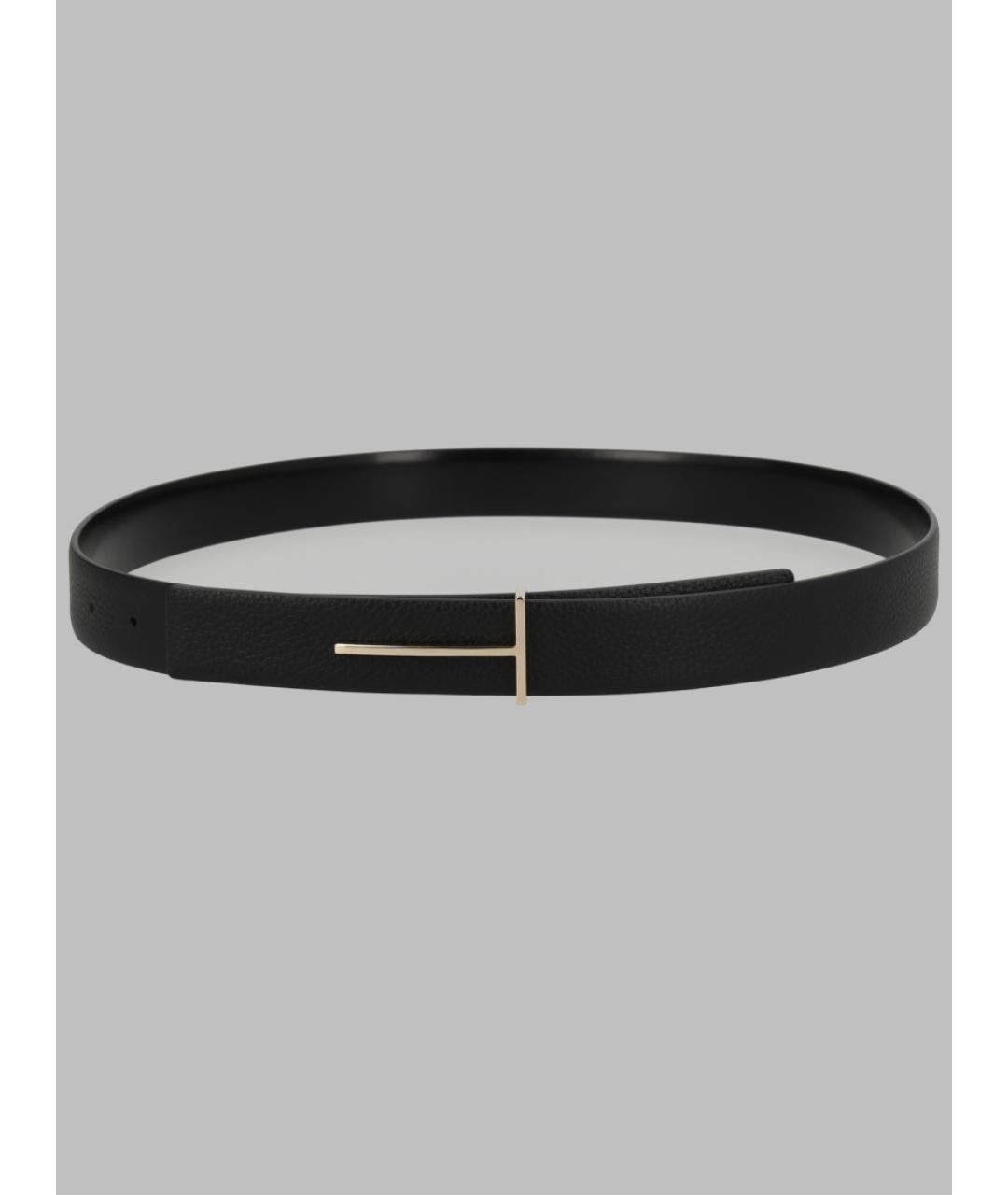 TOM FORD Черный кожаный ремень, фото 3