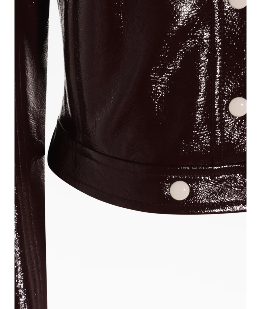 COURREGES Бордовая хлопковая куртка, фото 3