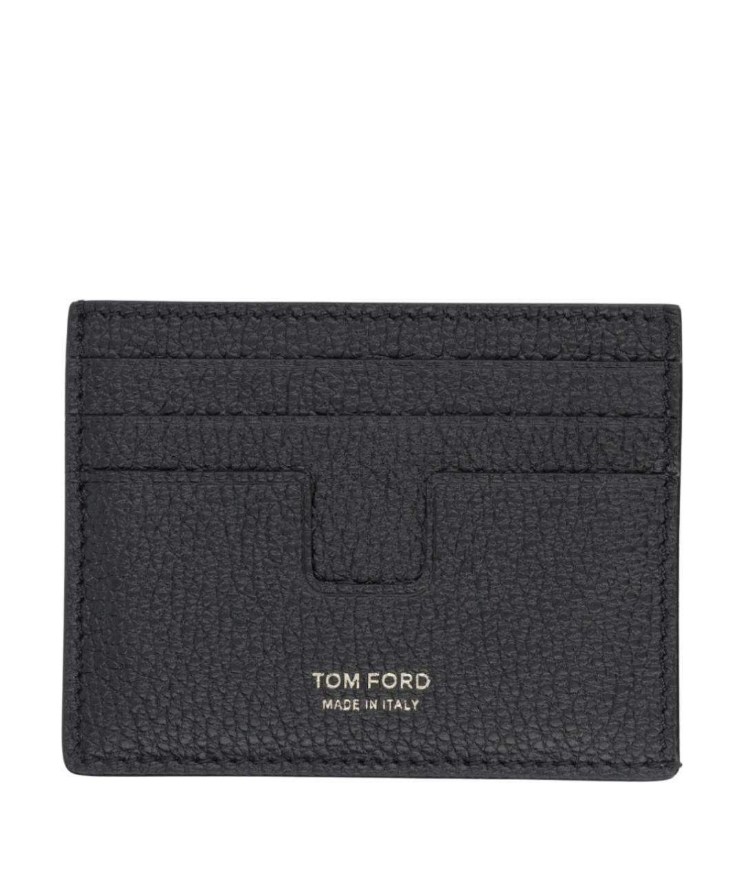 TOM FORD Черный кожаный кардхолдер, фото 1