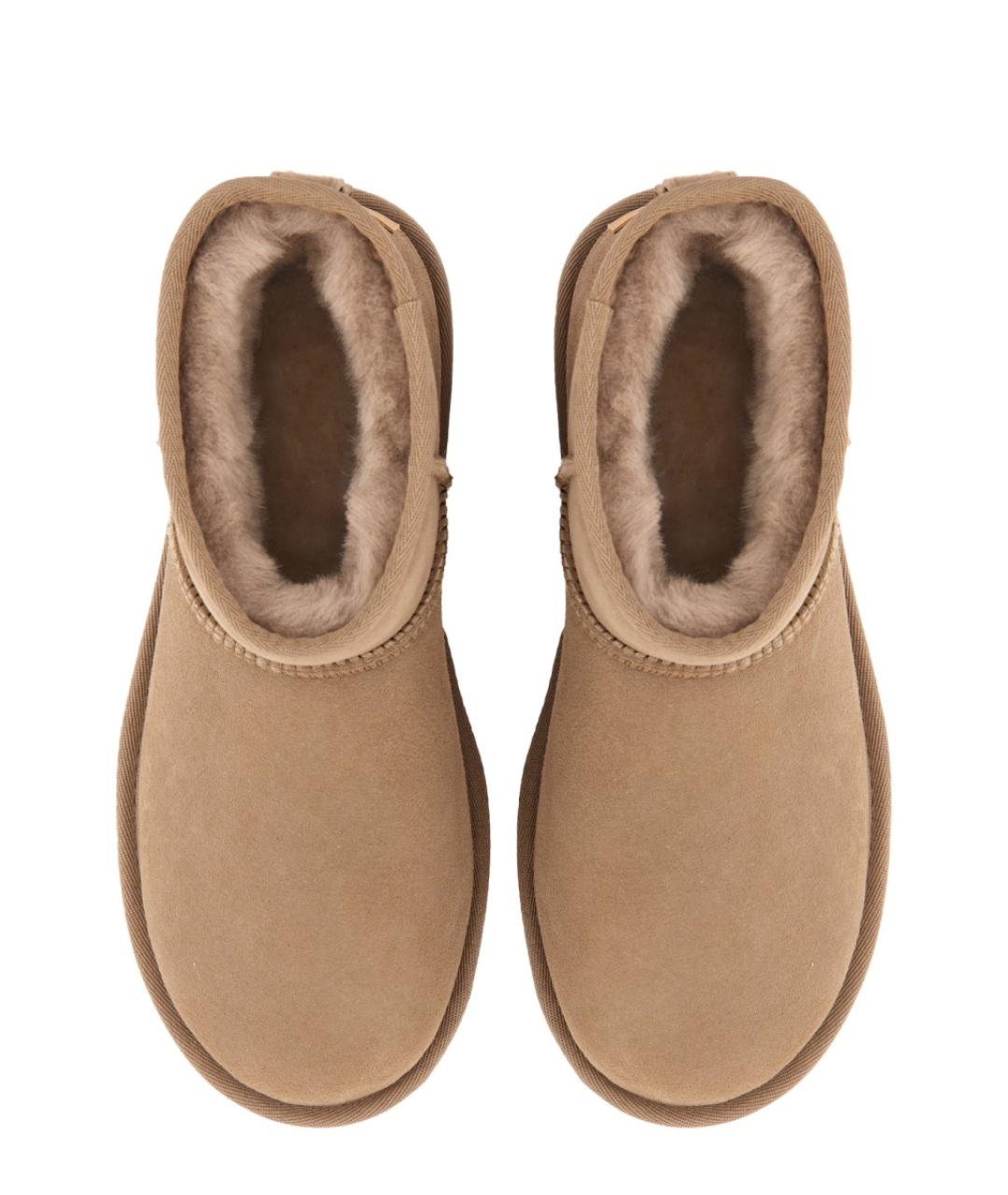 UGG Коричневые кожаные ботинки, фото 5