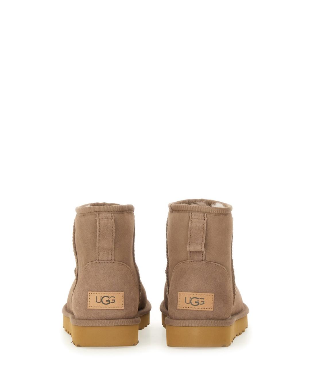 UGG Коричневые кожаные ботинки, фото 4