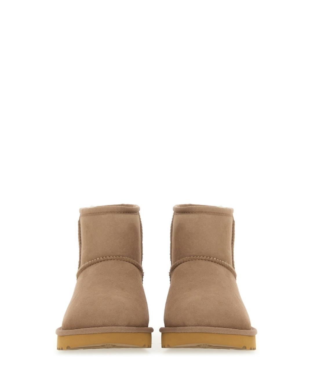 UGG Коричневые кожаные ботинки, фото 3