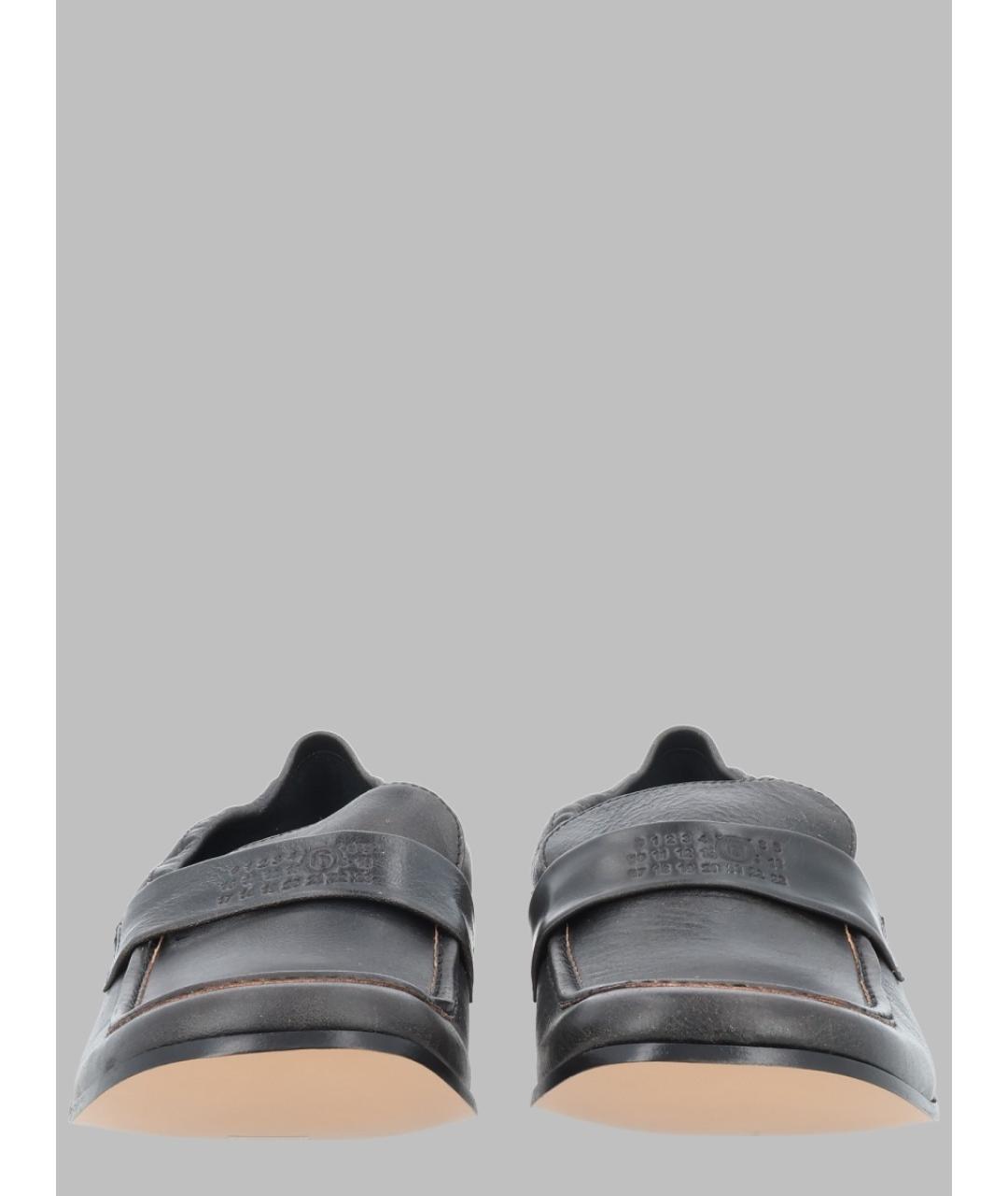 MM6 MAISON MARGIELA Черные кожаные лоферы, фото 2