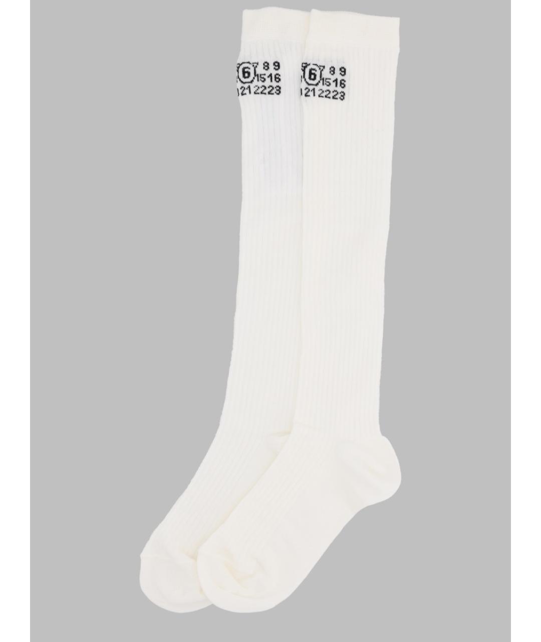 MM6 MAISON MARGIELA Белые носки, чулки и колготы, фото 3