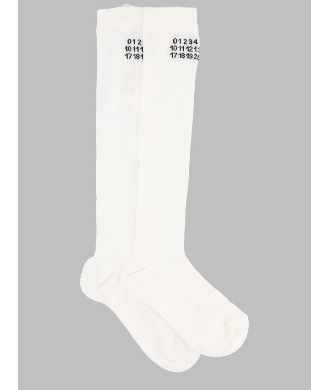 MM6 MAISON MARGIELA Белые носки, чулки и колготы, фото 2