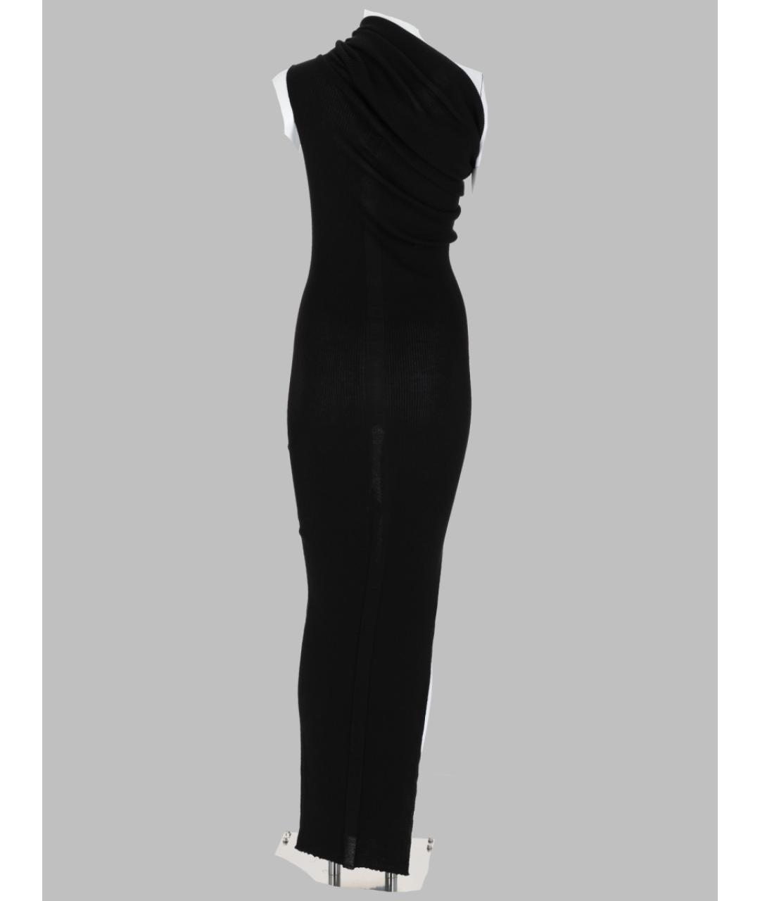 RICK OWENS Черное шерстяное вечернее платье, фото 2