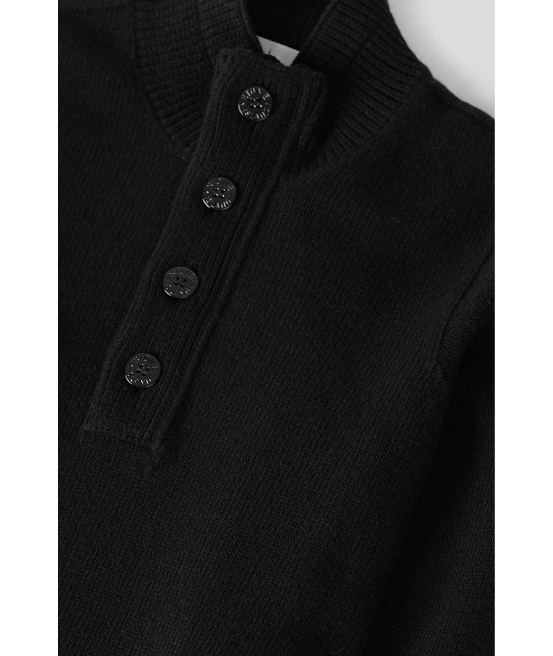STONE ISLAND Черный шерстяной джемпер / свитер, фото 3
