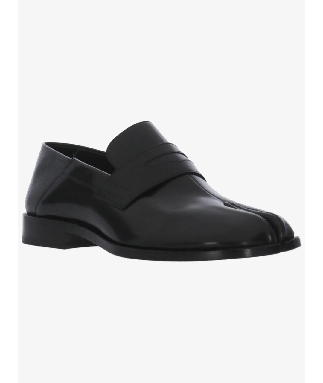 MAISON MARGIELA Черные кожаные лоферы, фото 2