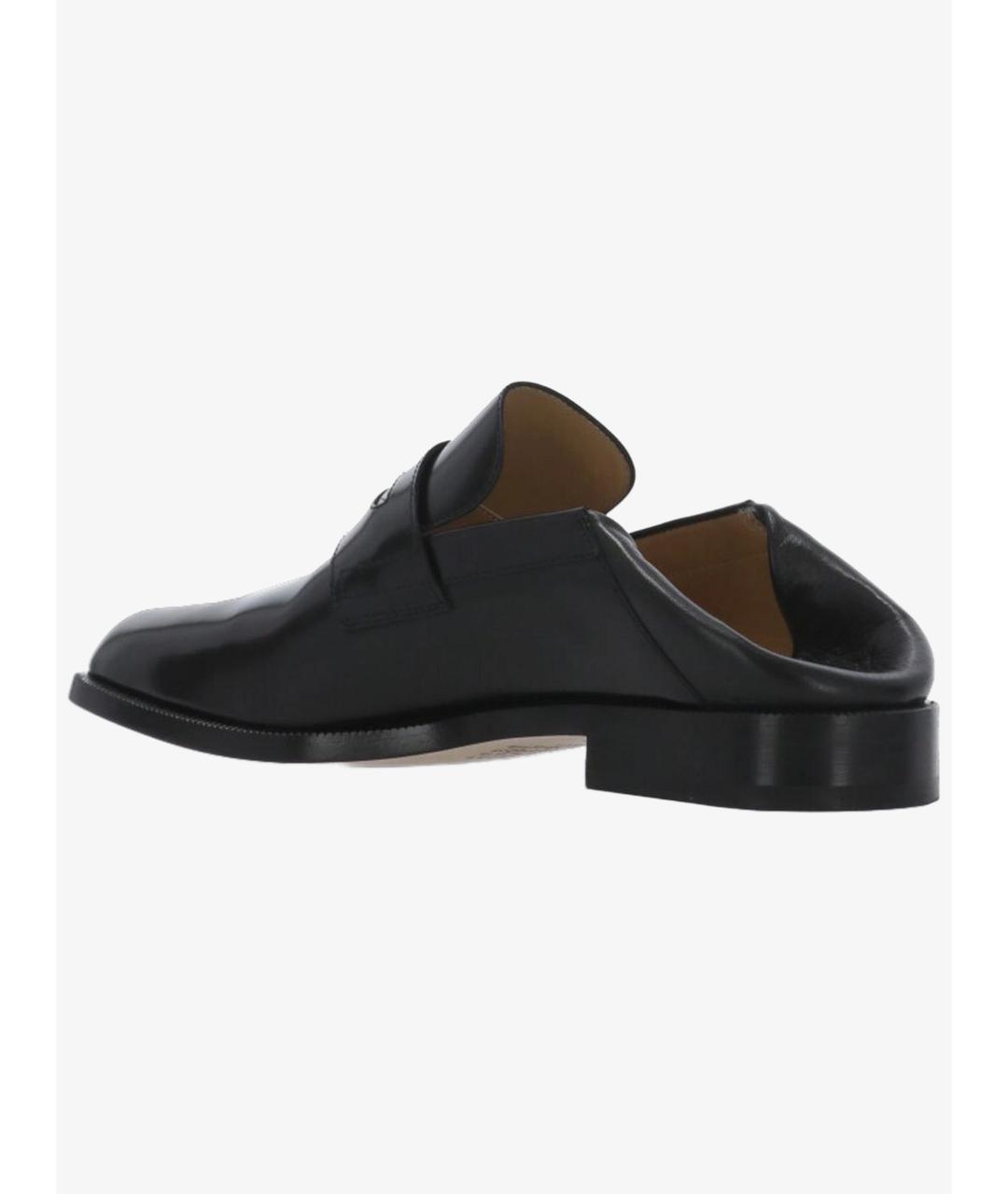 MAISON MARGIELA Черные кожаные лоферы, фото 3