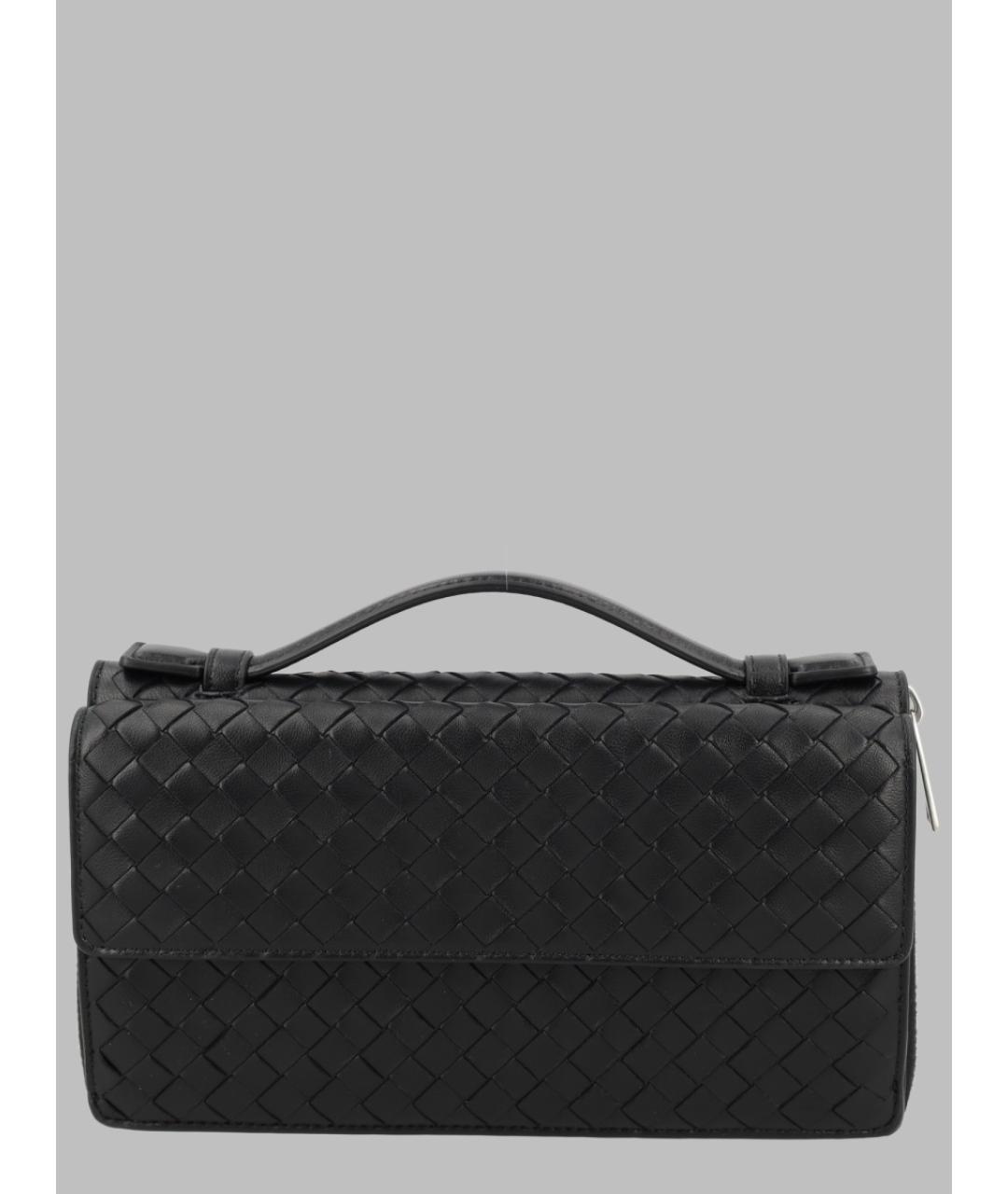 BOTTEGA VENETA Черный кожаный кошелек, фото 3