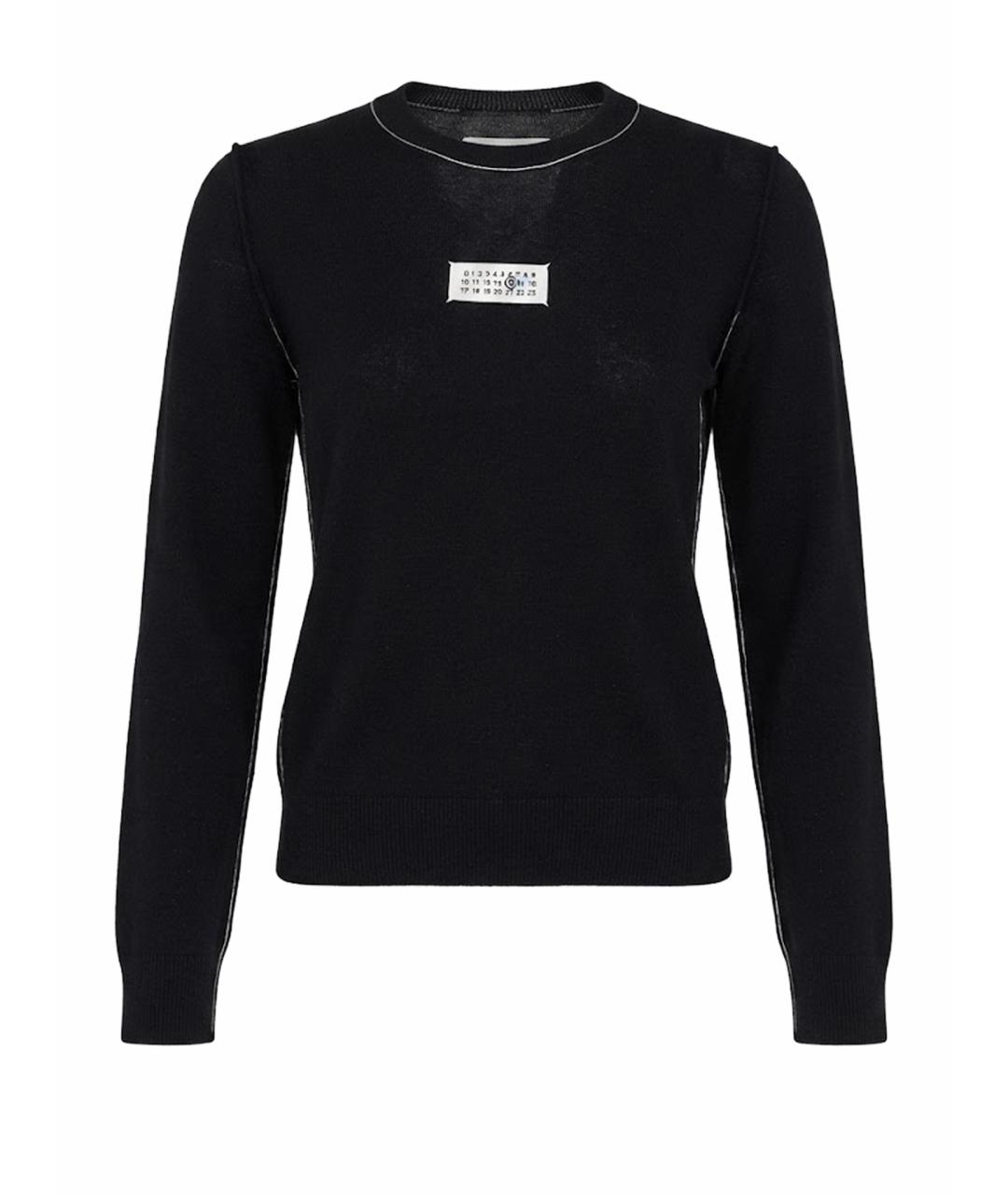 MM6 MAISON MARGIELA Черный шерстяной джемпер / свитер, фото 1