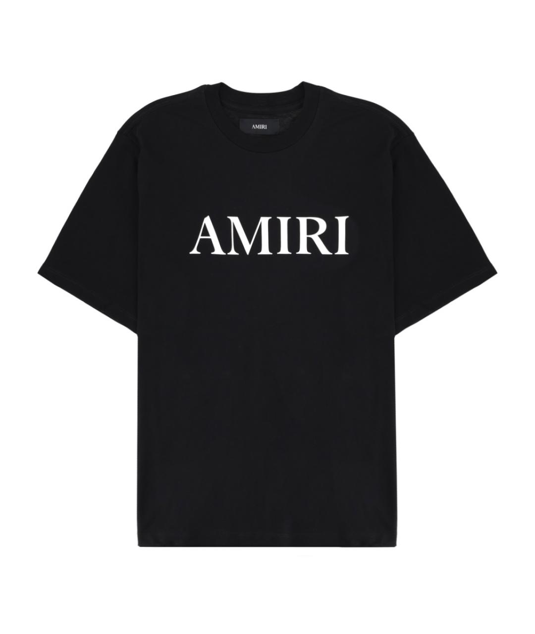 AMIRI Черная хлопковая футболка, фото 1