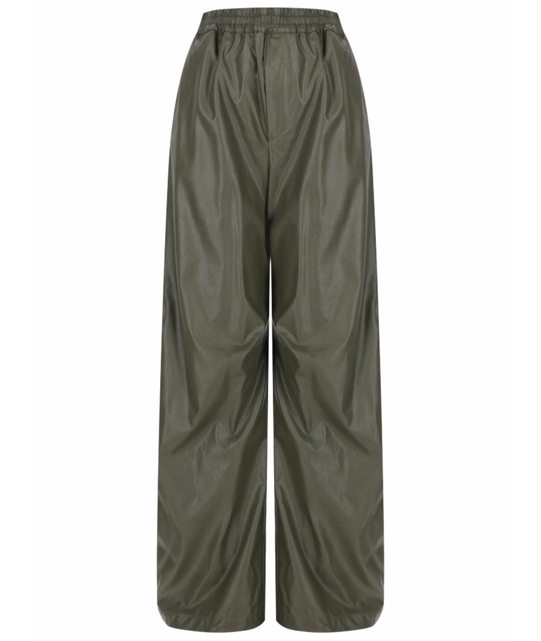 MM6 MAISON MARGIELA Коричневые вискозные прямые брюки, фото 1