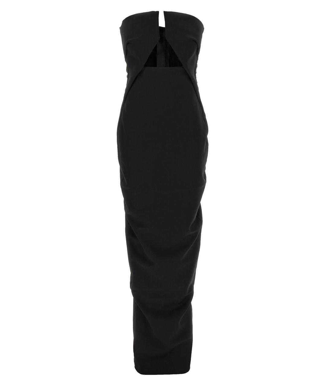 RICK OWENS Черное шерстяное вечернее платье, фото 1