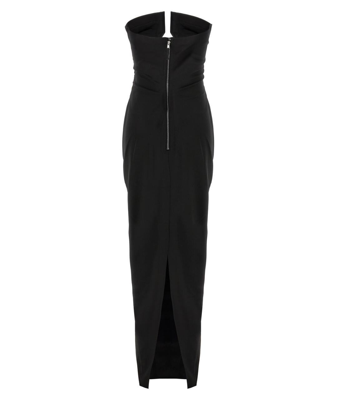 RICK OWENS Черное шерстяное вечернее платье, фото 2