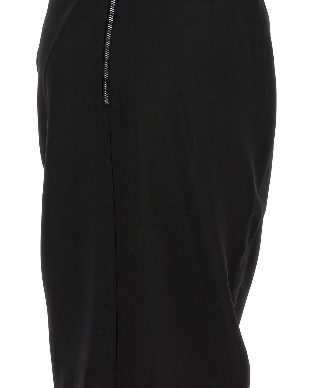 RICK OWENS Черное шерстяное вечернее платье, фото 4