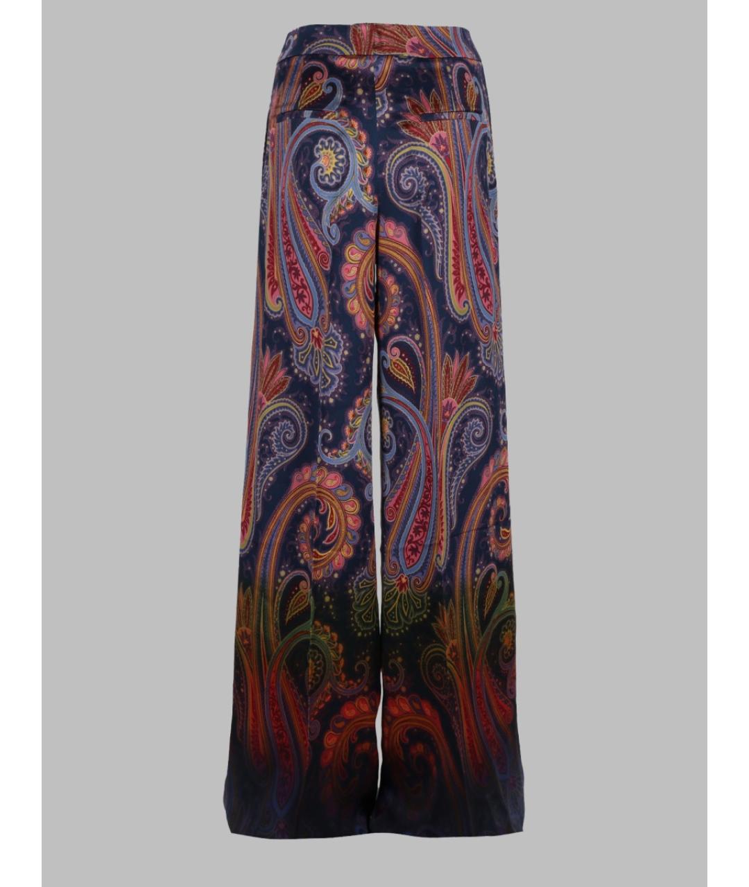 ETRO Мульти вискозные прямые брюки, фото 2