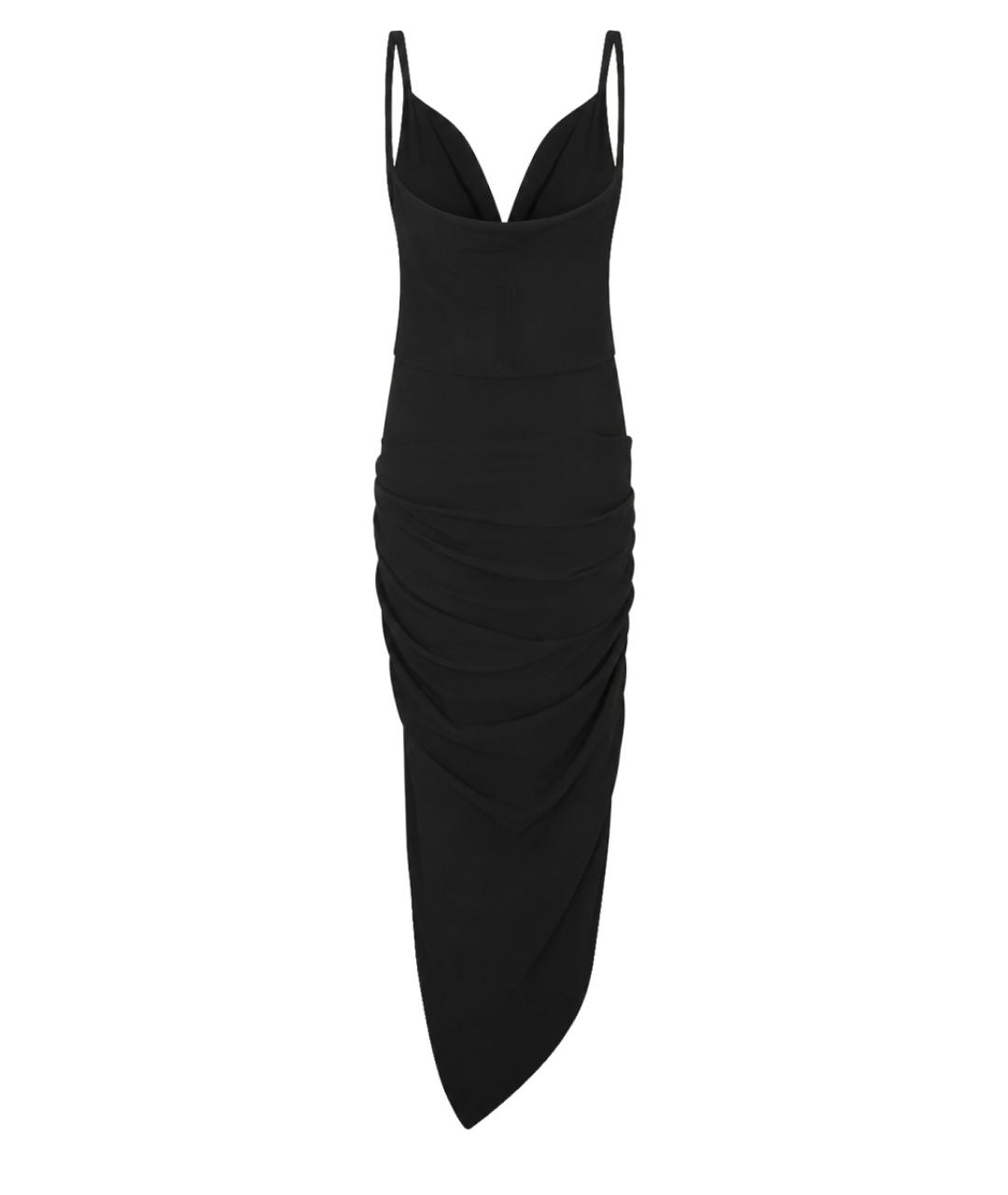 RICK OWENS Черное вискозное вечернее платье, фото 2