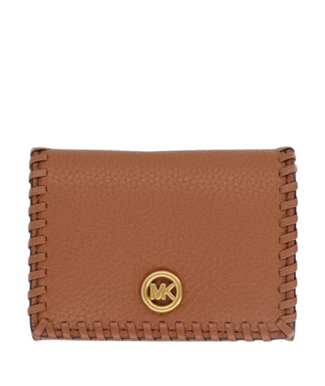 MICHAEL KORS Коричневый кожаный кошелек, фото 1