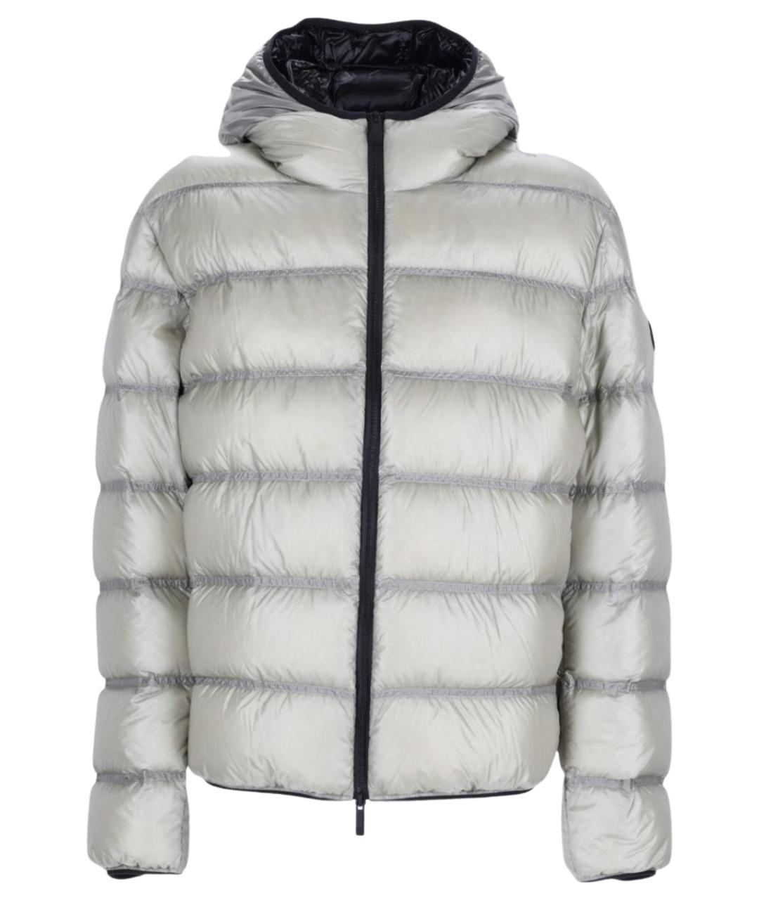 MONCLER Бежевый полиамидовый пуховик, фото 1