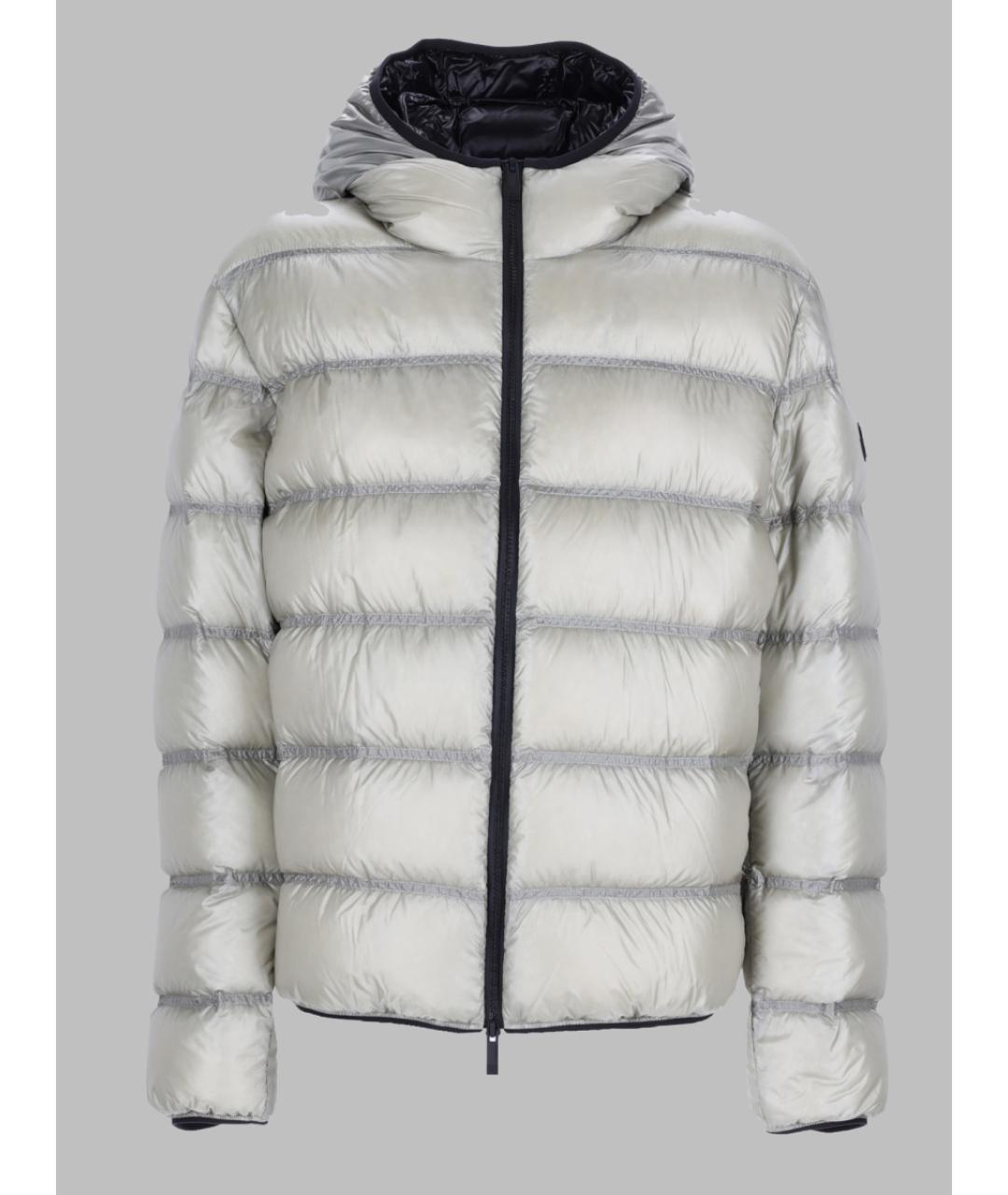 MONCLER Бежевый полиамидовый пуховик, фото 3