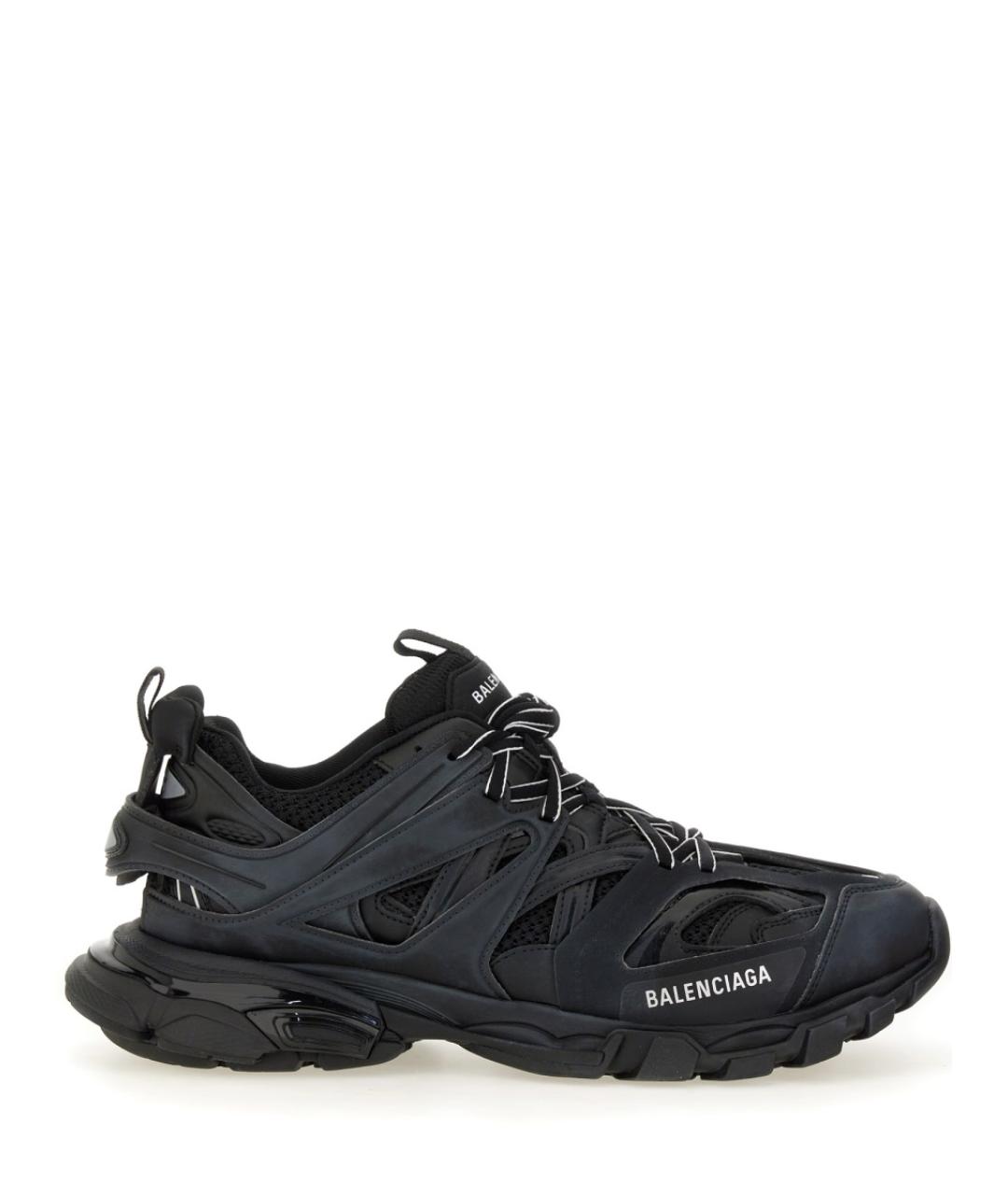 BALENCIAGA Черные синтетические низкие кроссовки / кеды, фото 1