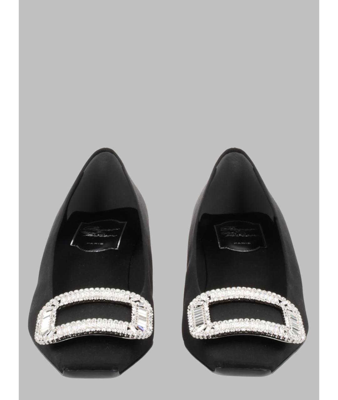 ROGER VIVIER Черные текстильные туфли, фото 2