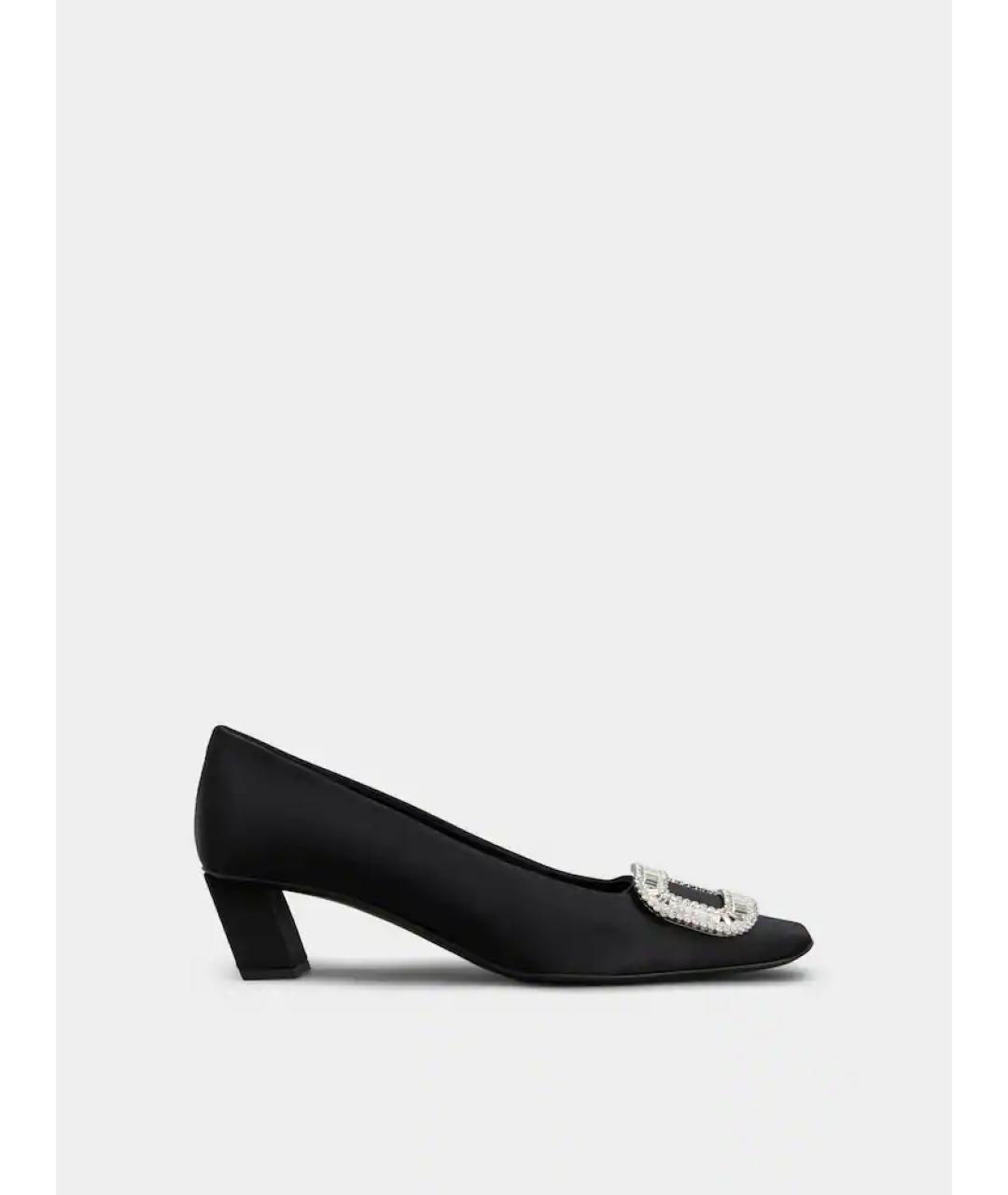 ROGER VIVIER Черные текстильные туфли, фото 4