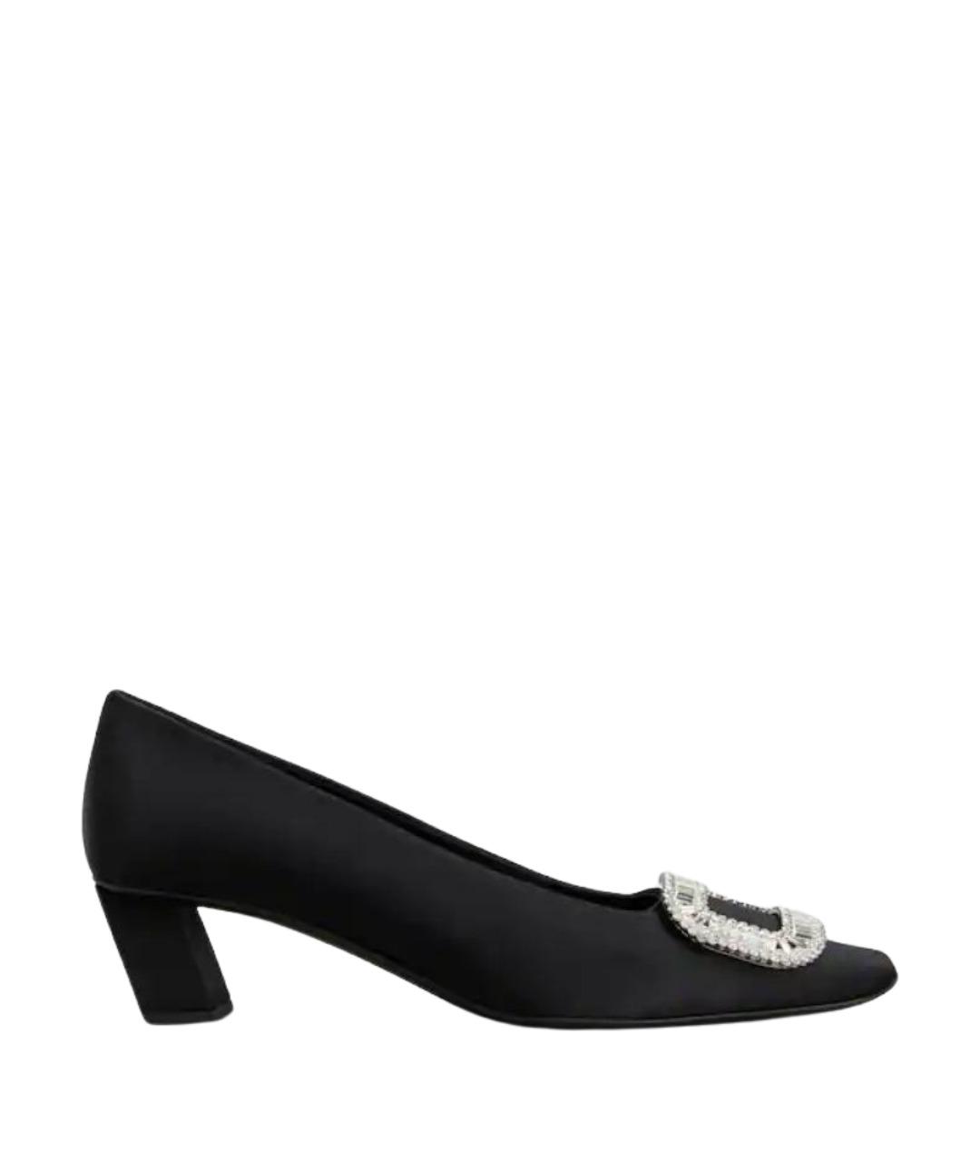 ROGER VIVIER Черные текстильные туфли, фото 1