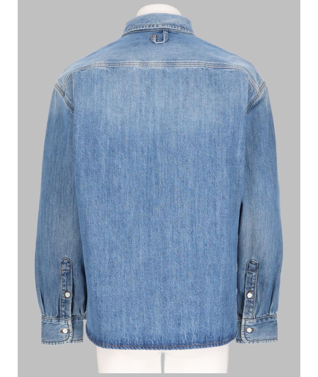 JACQUEMUS Голубая хлопковая кэжуал рубашка, фото 2