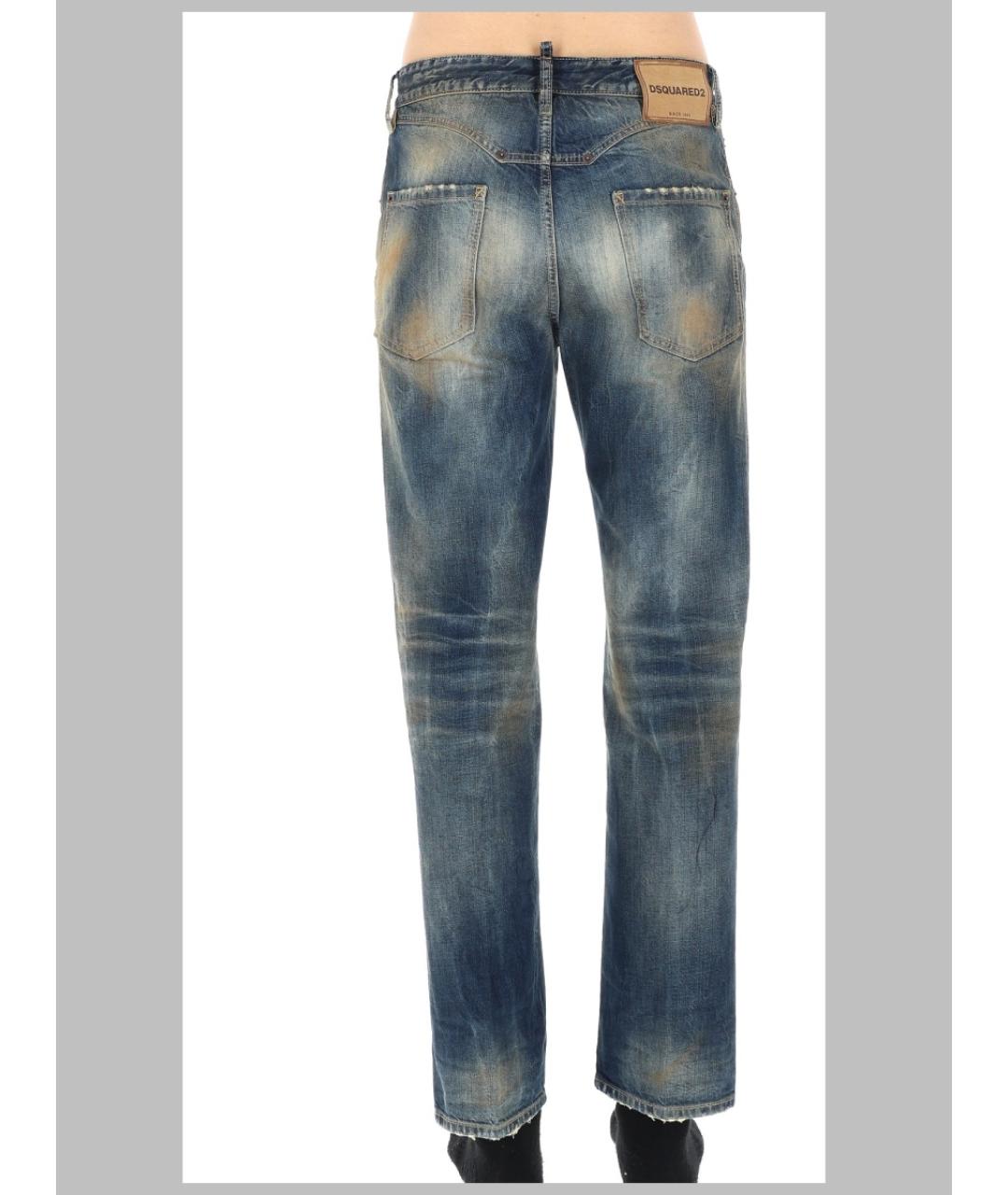 DSQUARED2 Синие хлопко-эластановые джинсы скинни, фото 2