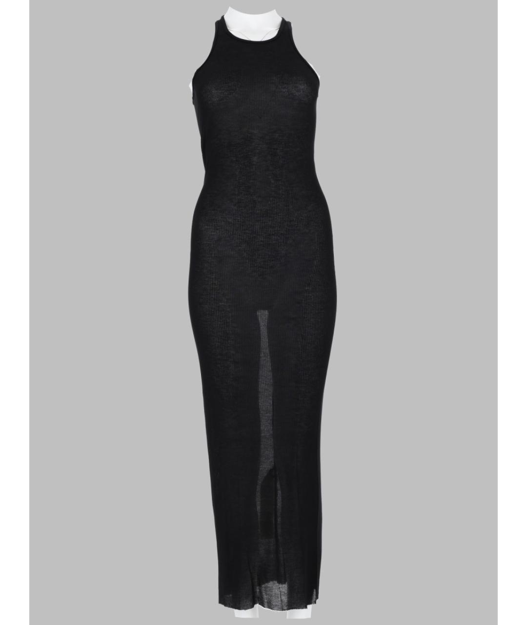 RICK OWENS Черное вискозное повседневное платье, фото 3