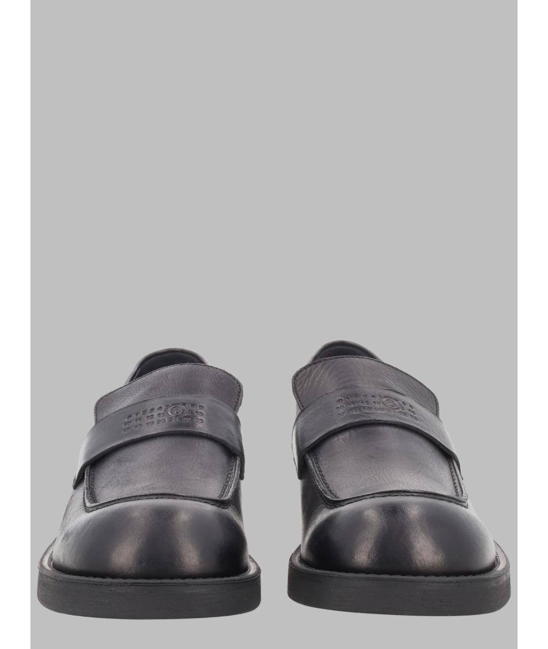 MM6 MAISON MARGIELA Черные кожаные лоферы, фото 2