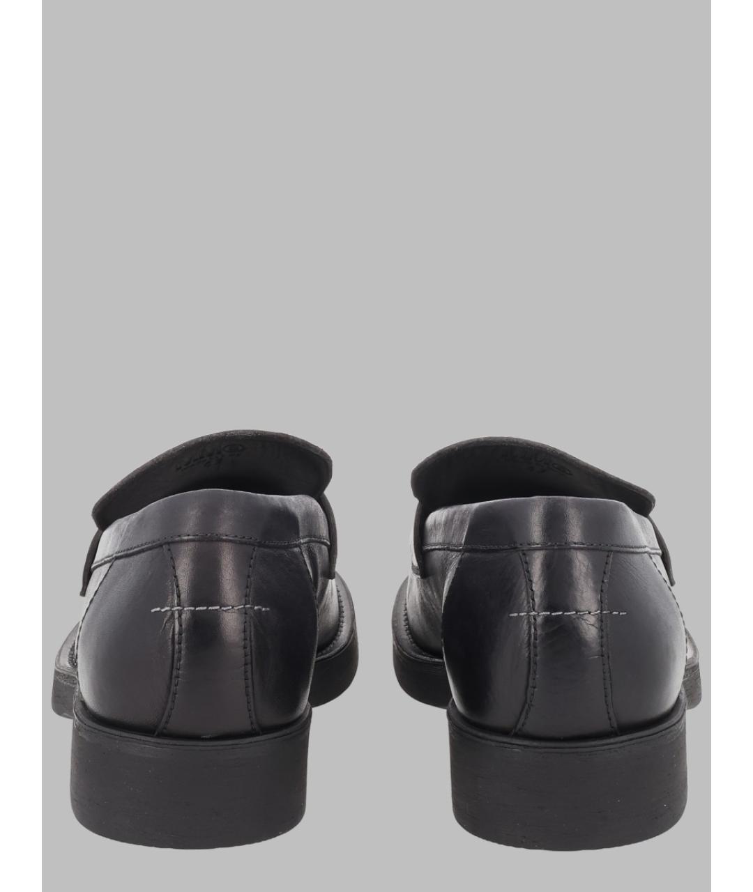 MM6 MAISON MARGIELA Черные кожаные лоферы, фото 3
