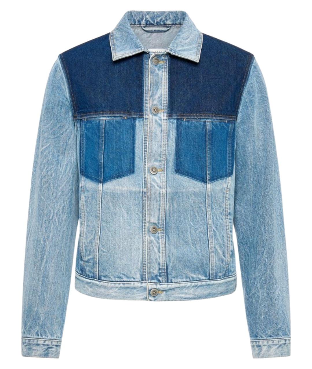 MAISON MARGIELA Голубая хлопковая куртка, фото 1