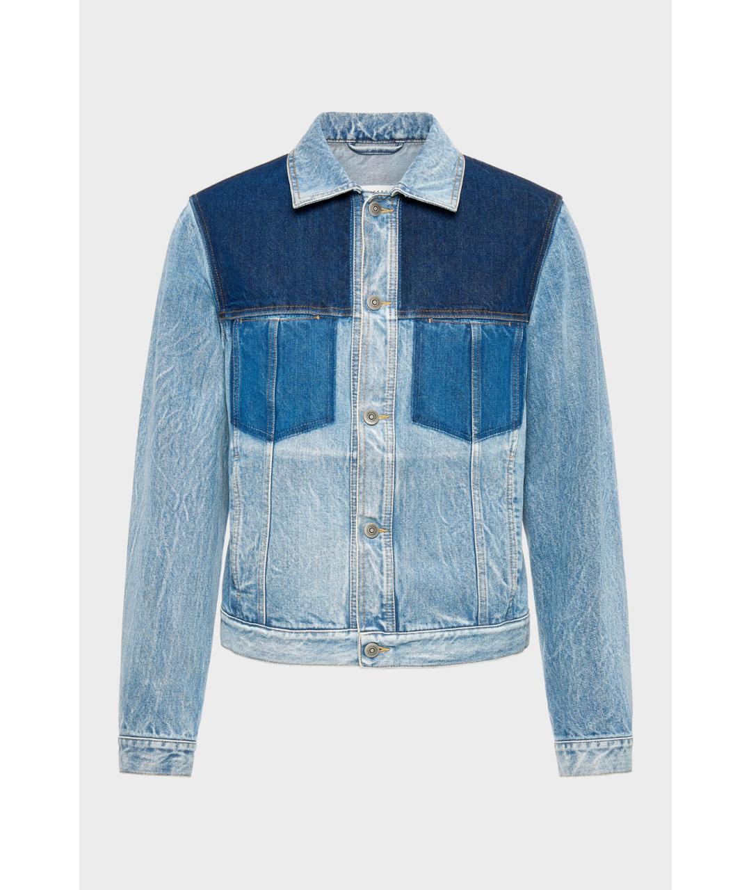 MAISON MARGIELA Голубая хлопковая куртка, фото 4