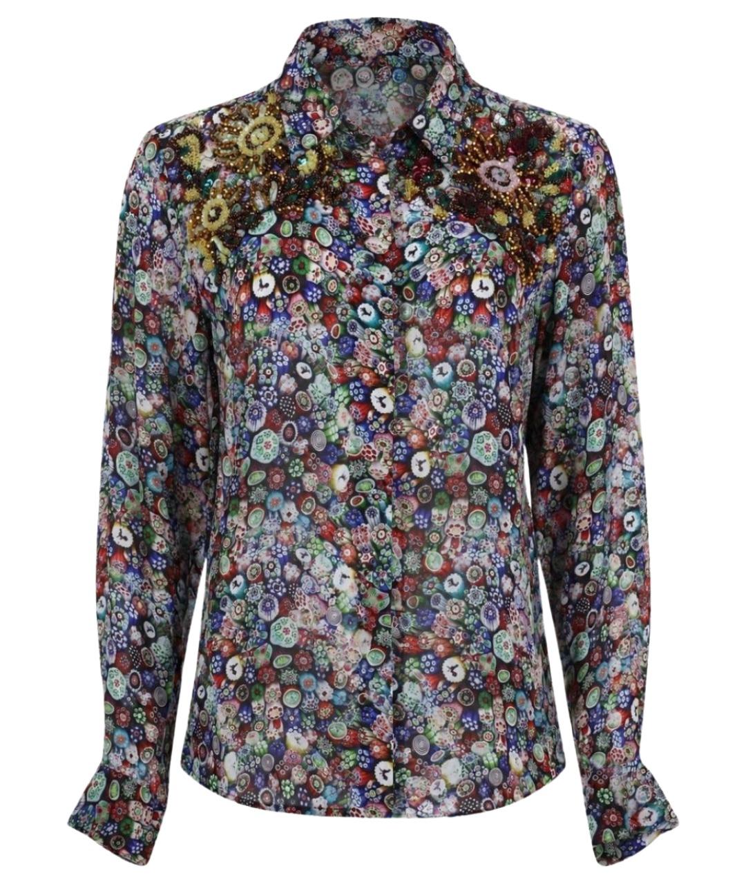 DRIES VAN NOTEN Мульти вискозная рубашка, фото 1