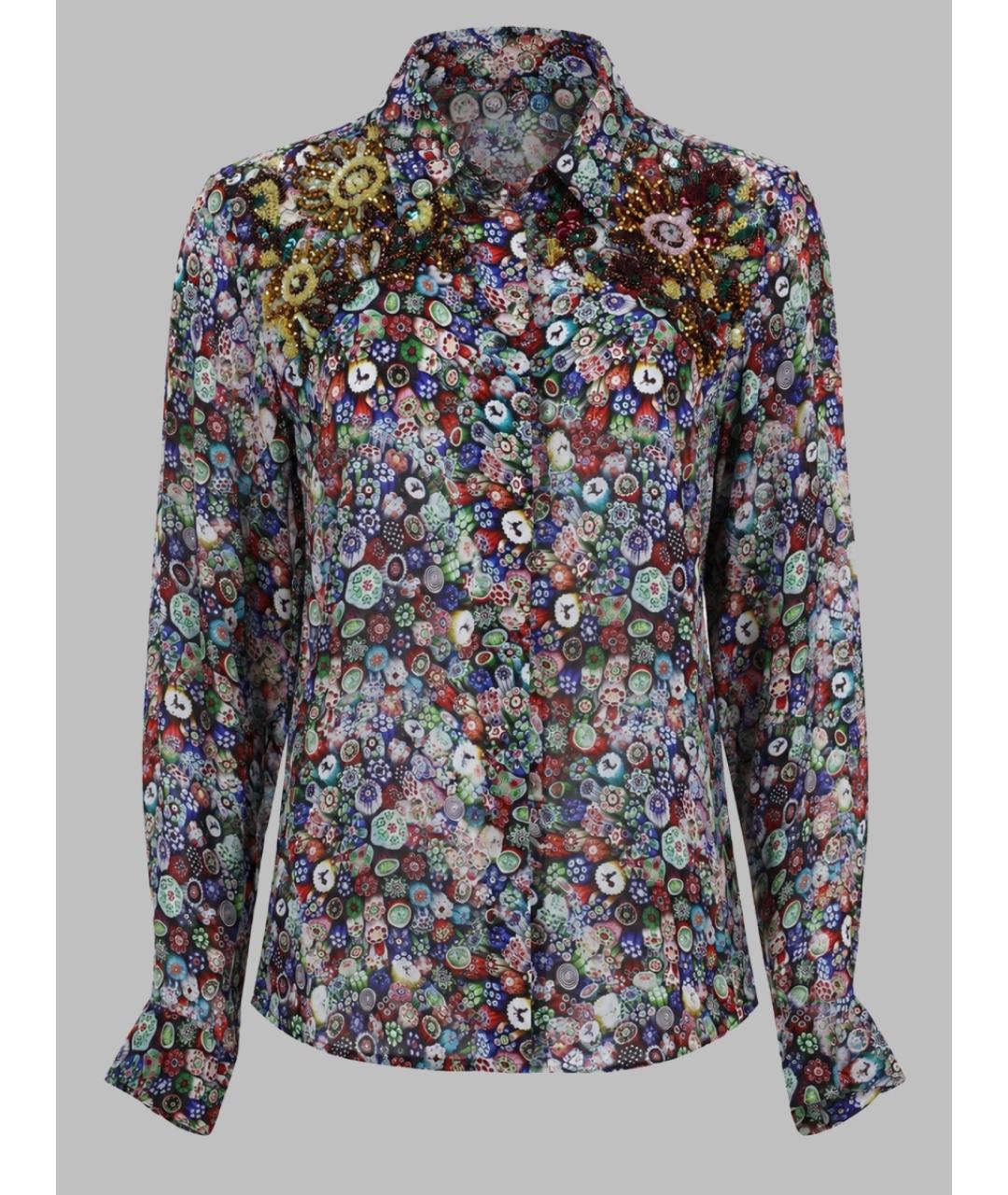 DRIES VAN NOTEN Мульти вискозная рубашка, фото 3