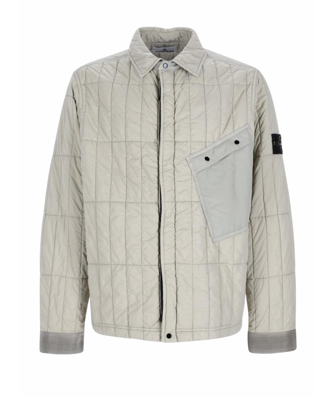 STONE ISLAND Бежевая полиамидовая куртка, фото 1