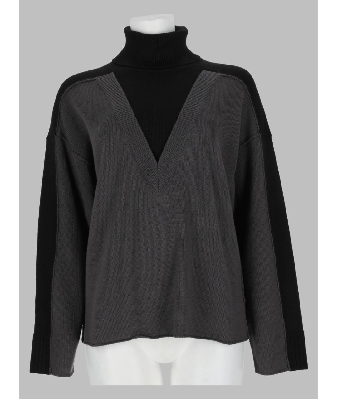 MM6 MAISON MARGIELA Черный шерстяной джемпер / свитер, фото 3