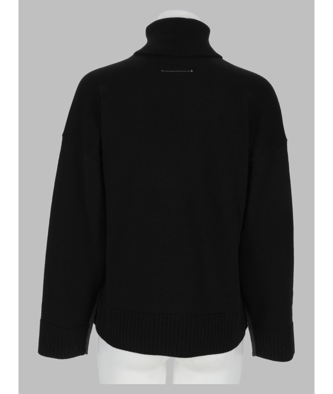 MM6 MAISON MARGIELA Черный шерстяной джемпер / свитер, фото 2