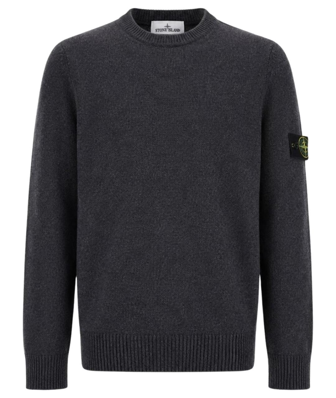 STONE ISLAND Серый полиамидовый джемпер / свитер, фото 1