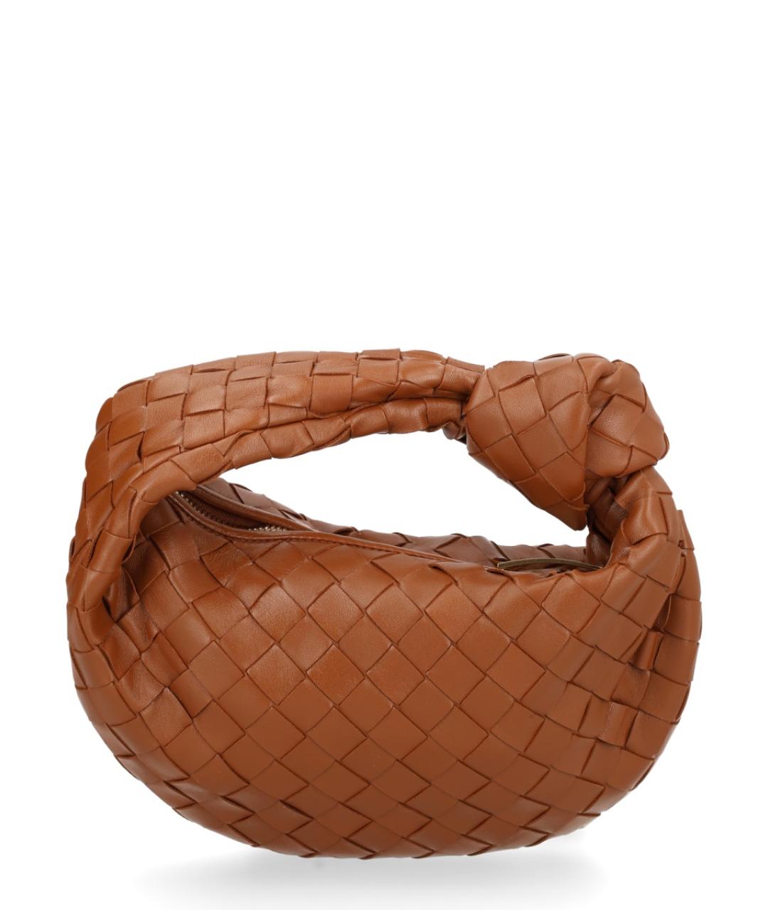 BOTTEGA VENETA Коричневая кожаная сумка с короткими ручками, фото 2