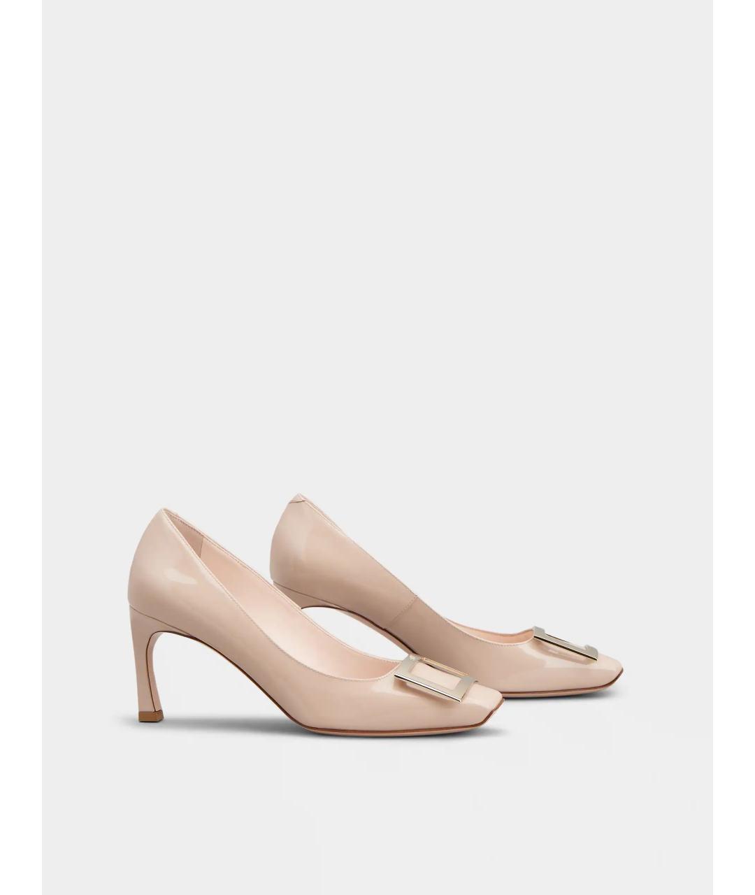 ROGER VIVIER Розовые кожаные туфли, фото 4