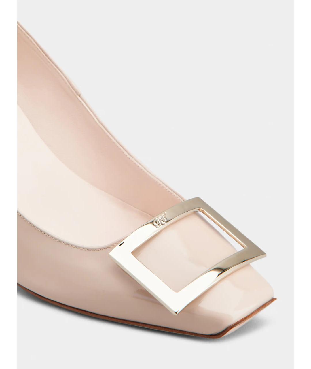 ROGER VIVIER Розовые кожаные туфли, фото 5