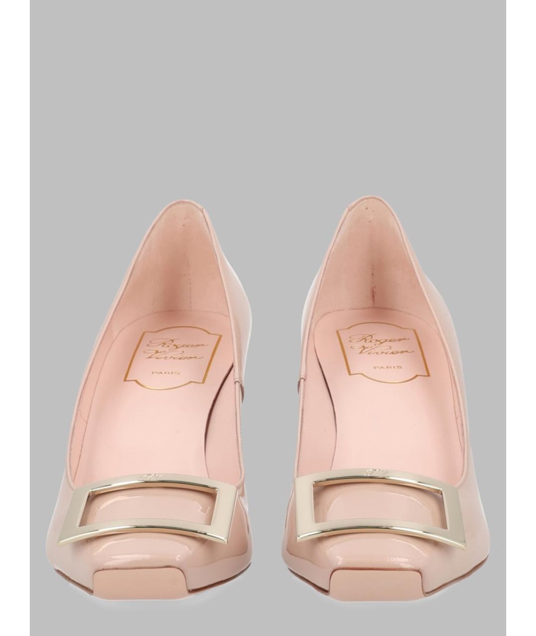 ROGER VIVIER Розовые кожаные туфли, фото 2