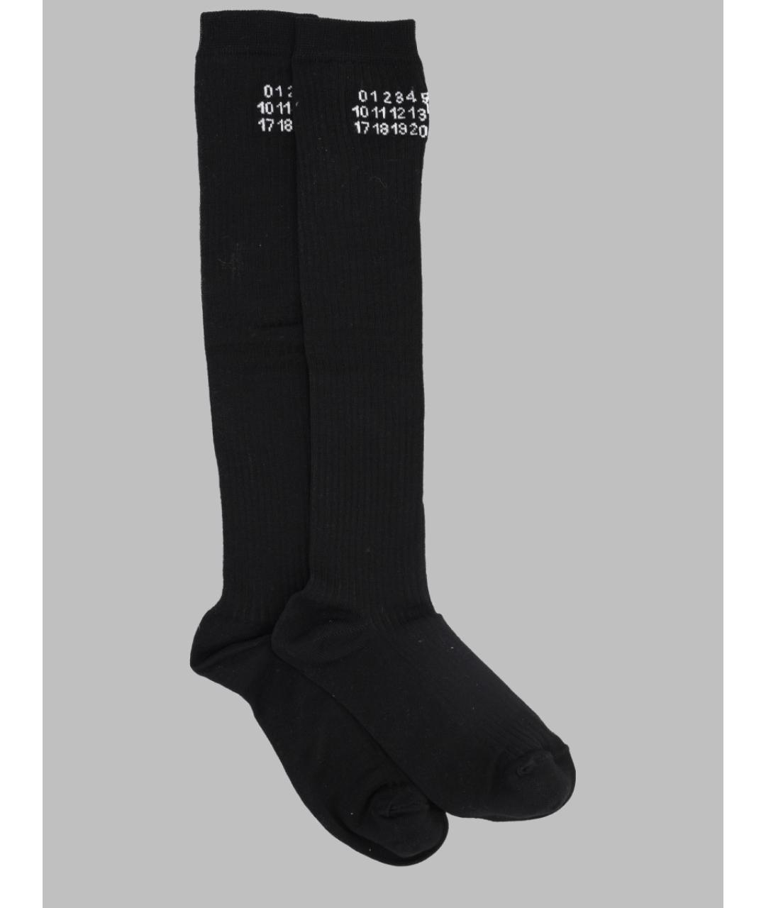MM6 MAISON MARGIELA Черные носки, чулки и колготы, фото 3