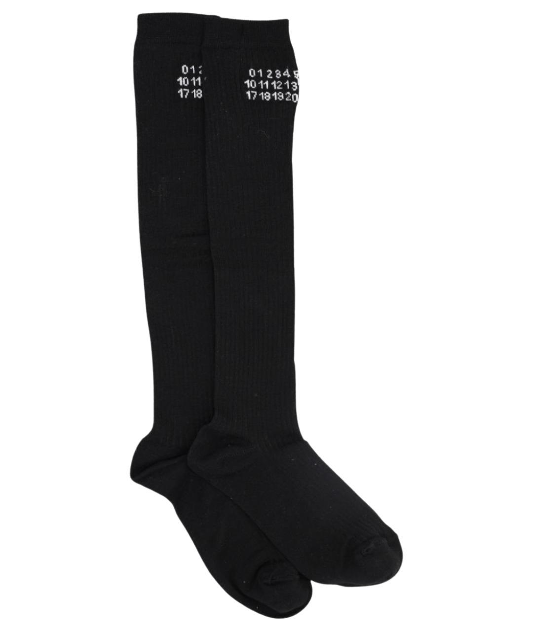 MM6 MAISON MARGIELA Черные носки, чулки и колготы, фото 1
